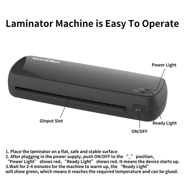 US Shipping Only-Versatile Laminator Machine,It Has Quick Warm Up, Fast Laminating Documentation And Photos, Increases Their Long Term Color Preservation. Suitable For Family, Office And School A4/A5/A6 Size