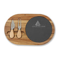 Engraved Charcuterie Board with Slate Inlay, Cheese Serving Platter