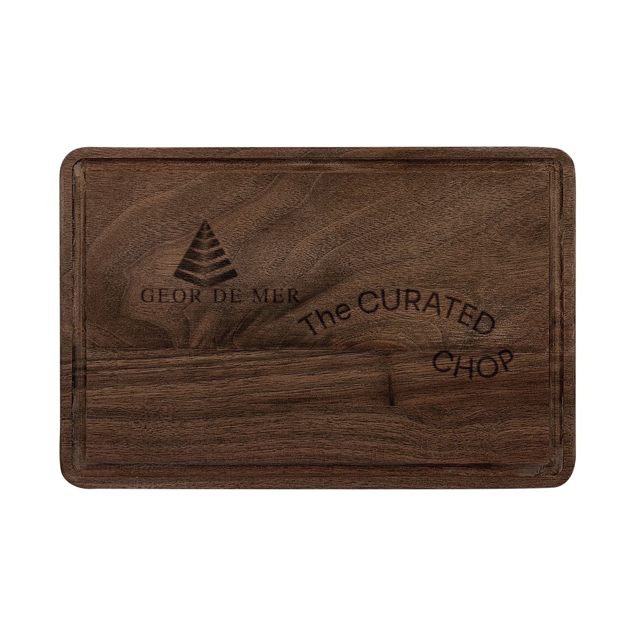 Geor De Mer Engraved Wooden Cutting Board — Personalized Curated Chop Serving Board