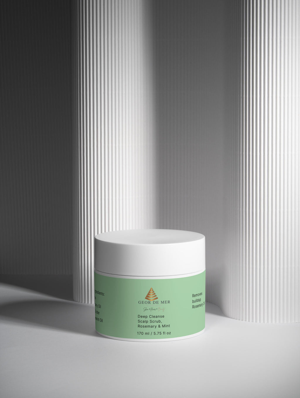 Geor De Mer Deep Cleanse Scalp Scrub, Rosemary & Mint