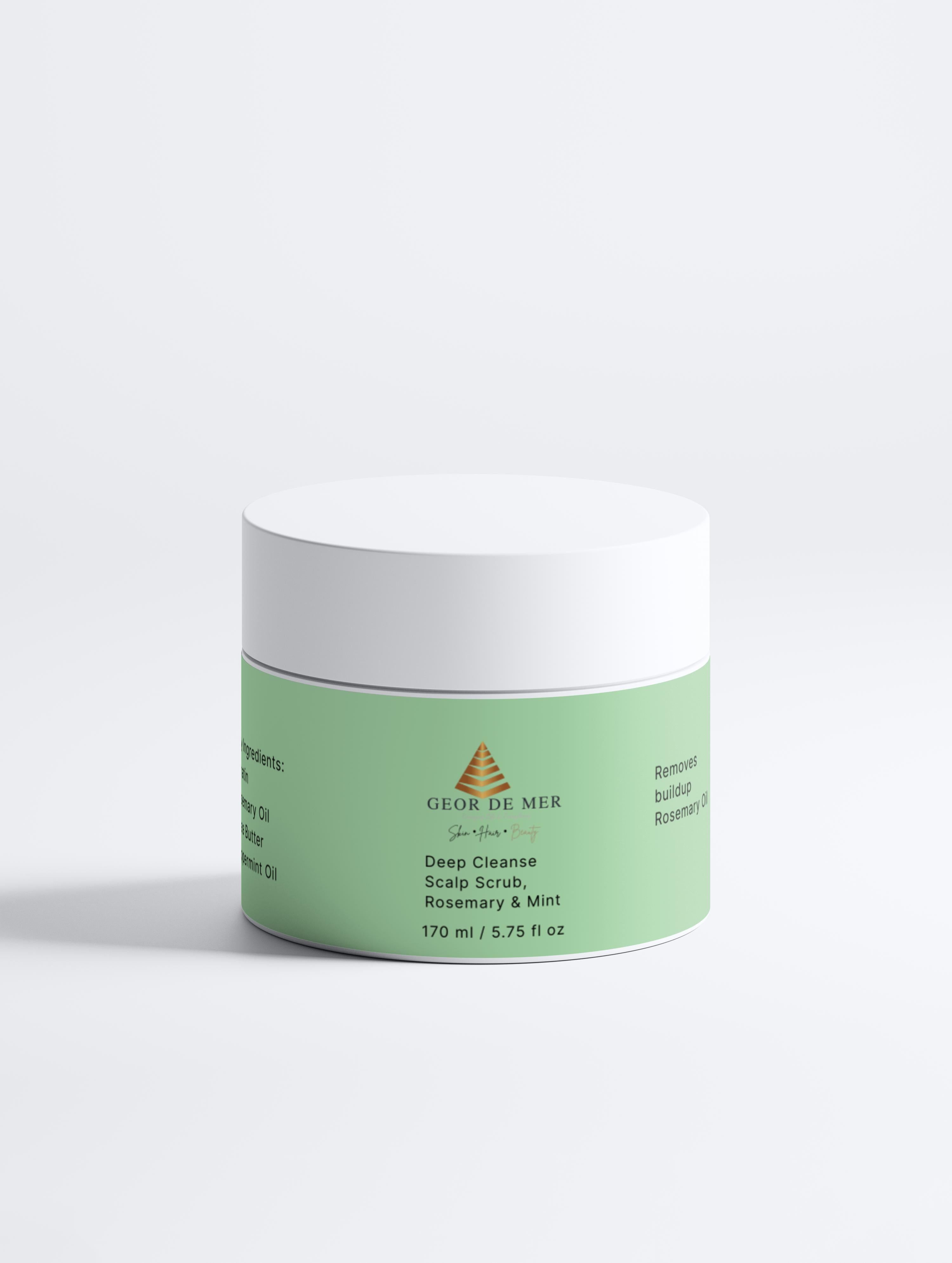 Geor De Mer Deep Cleanse Scalp Scrub, Rosemary & Mint