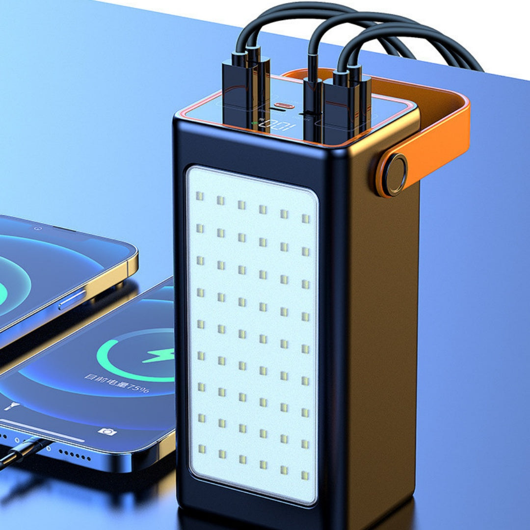 UK Shipping Only-50000mAh Power Bank 66W PD Fast Charging For Phone Outdoor Camping Power Supply
