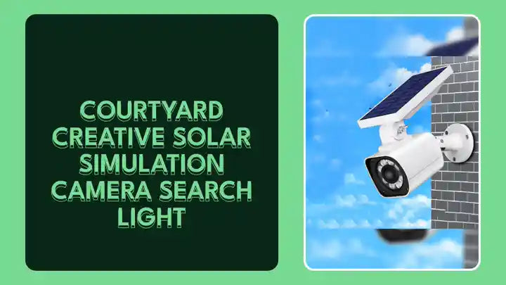 Courtyard Creative Solar Simulation Camera Search Light by@Outfy