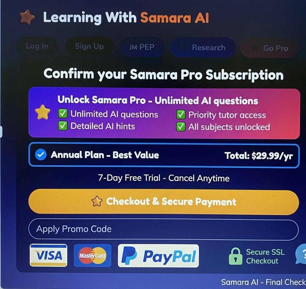 Samara Pro — Monthly Subscription