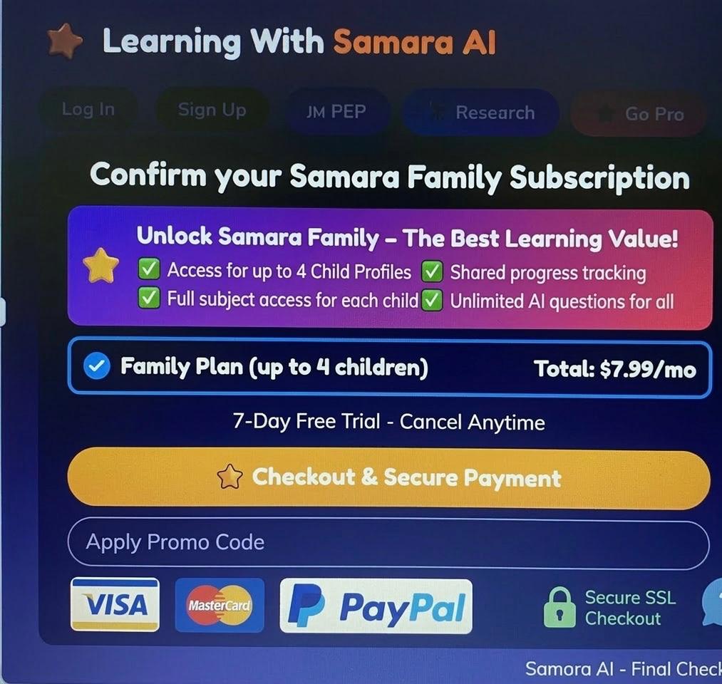 Samara Pro — Family Plan