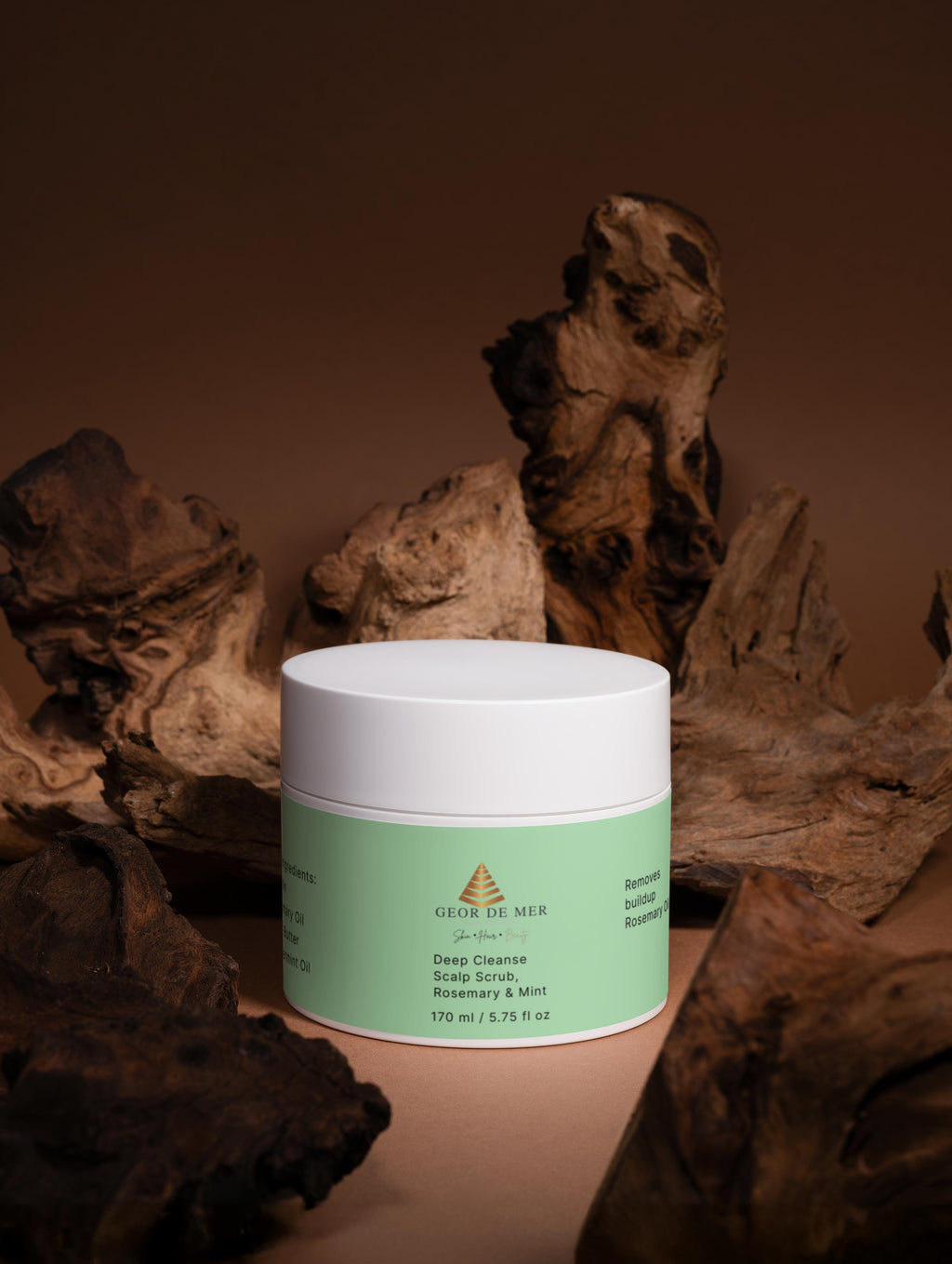 Geor De Mer Deep Cleanse Scalp Scrub, Rosemary & Mint