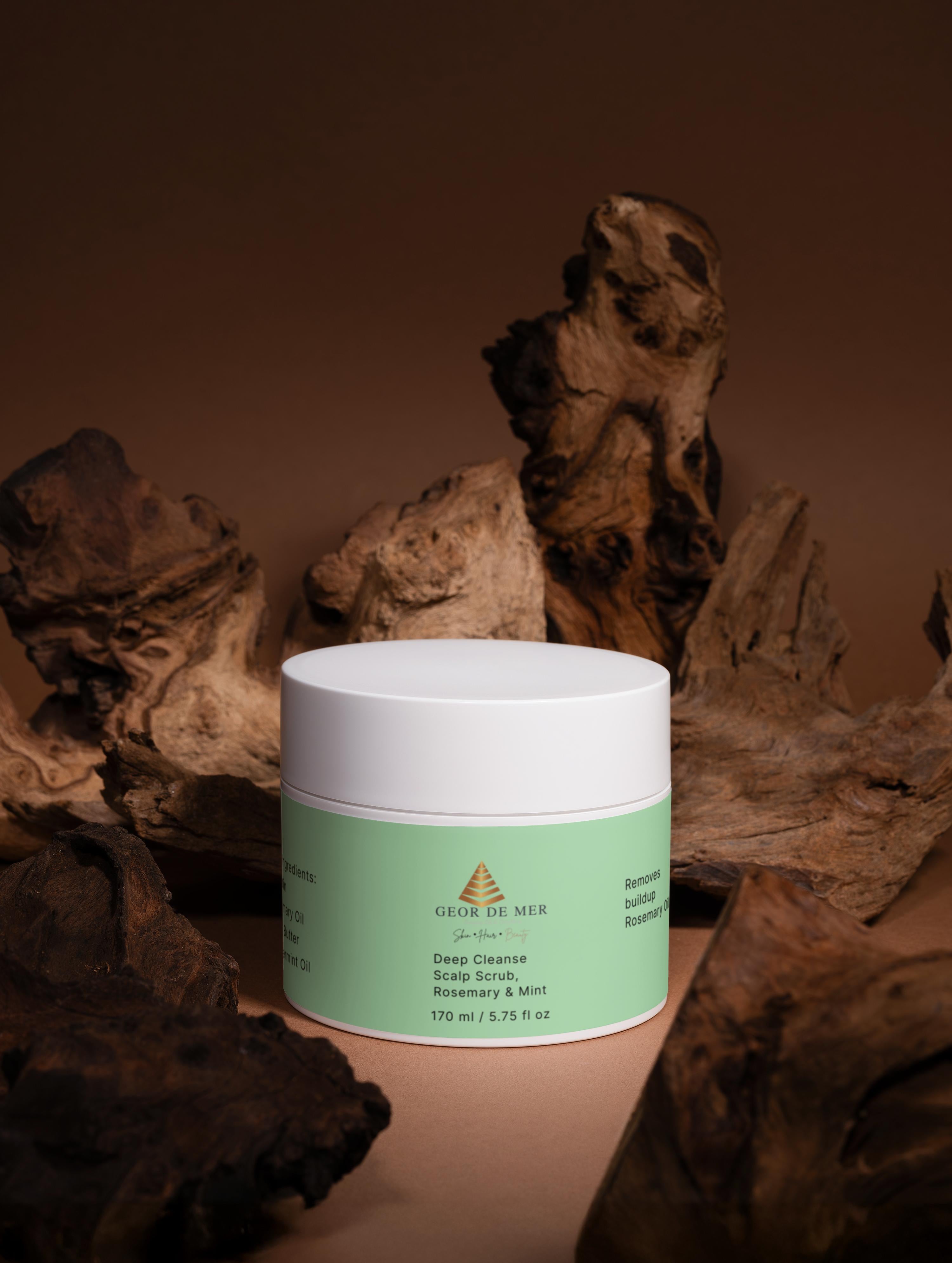 Geor De Mer Deep Cleanse Scalp Scrub, Rosemary & Mint